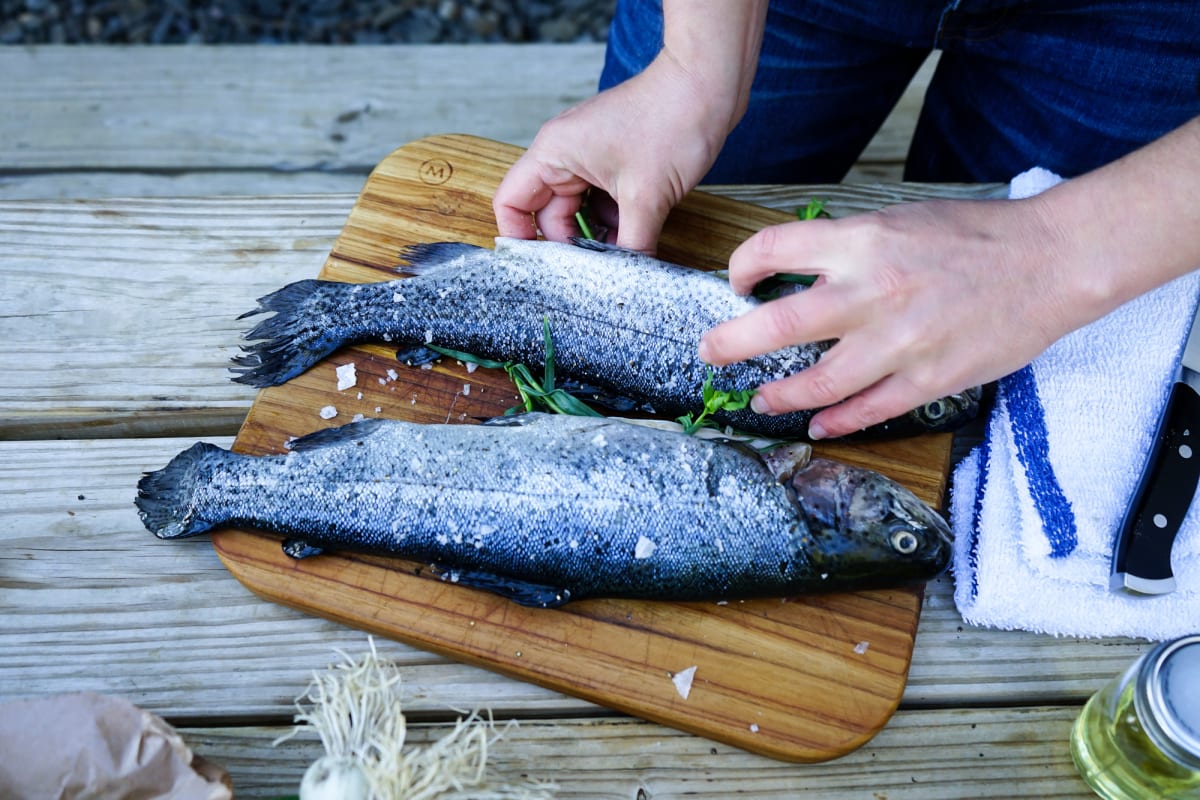 Whole Roasted Trout