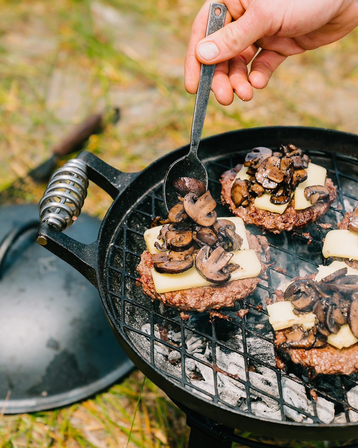 Underwood Pinot Noir and Mushroom Burgers