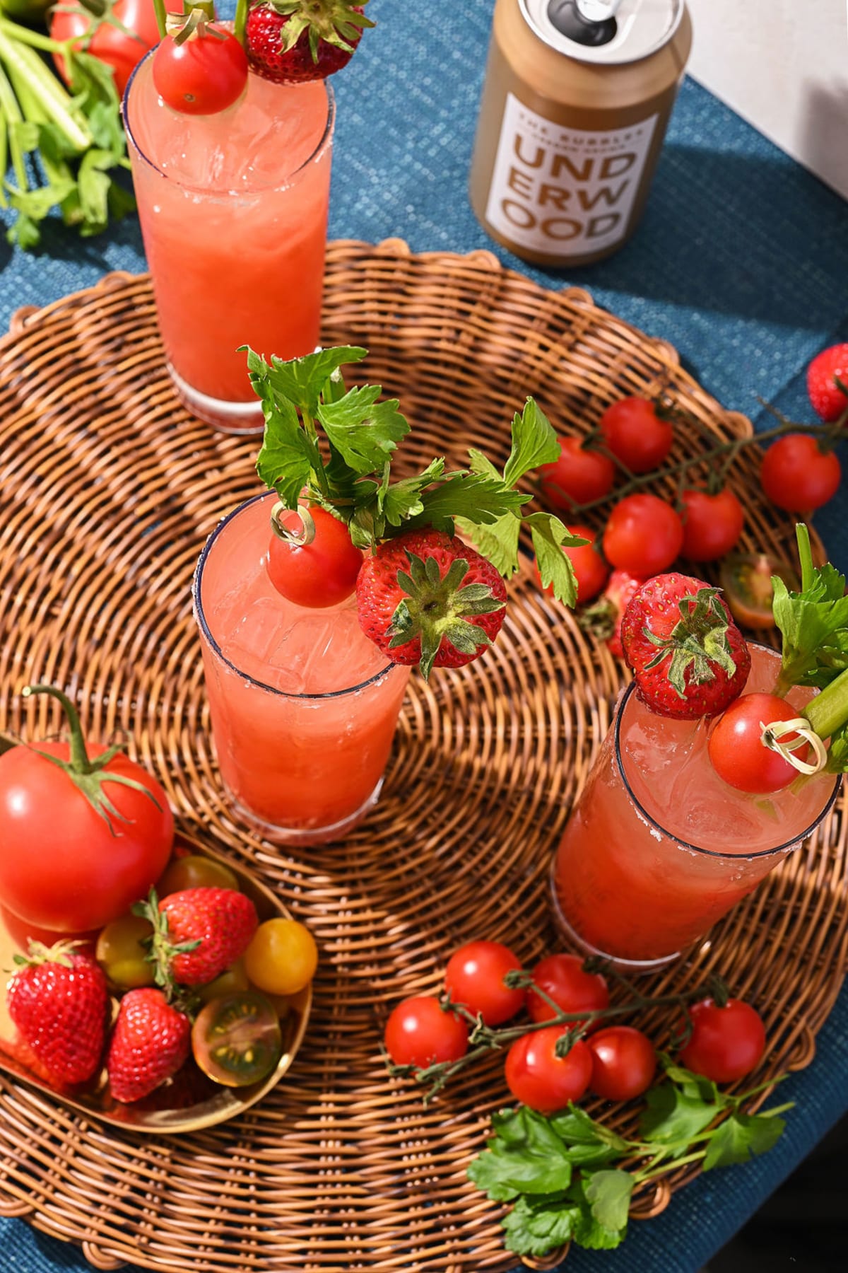 Underwood The Bubbles Strawberry Tomato Bloody Mary