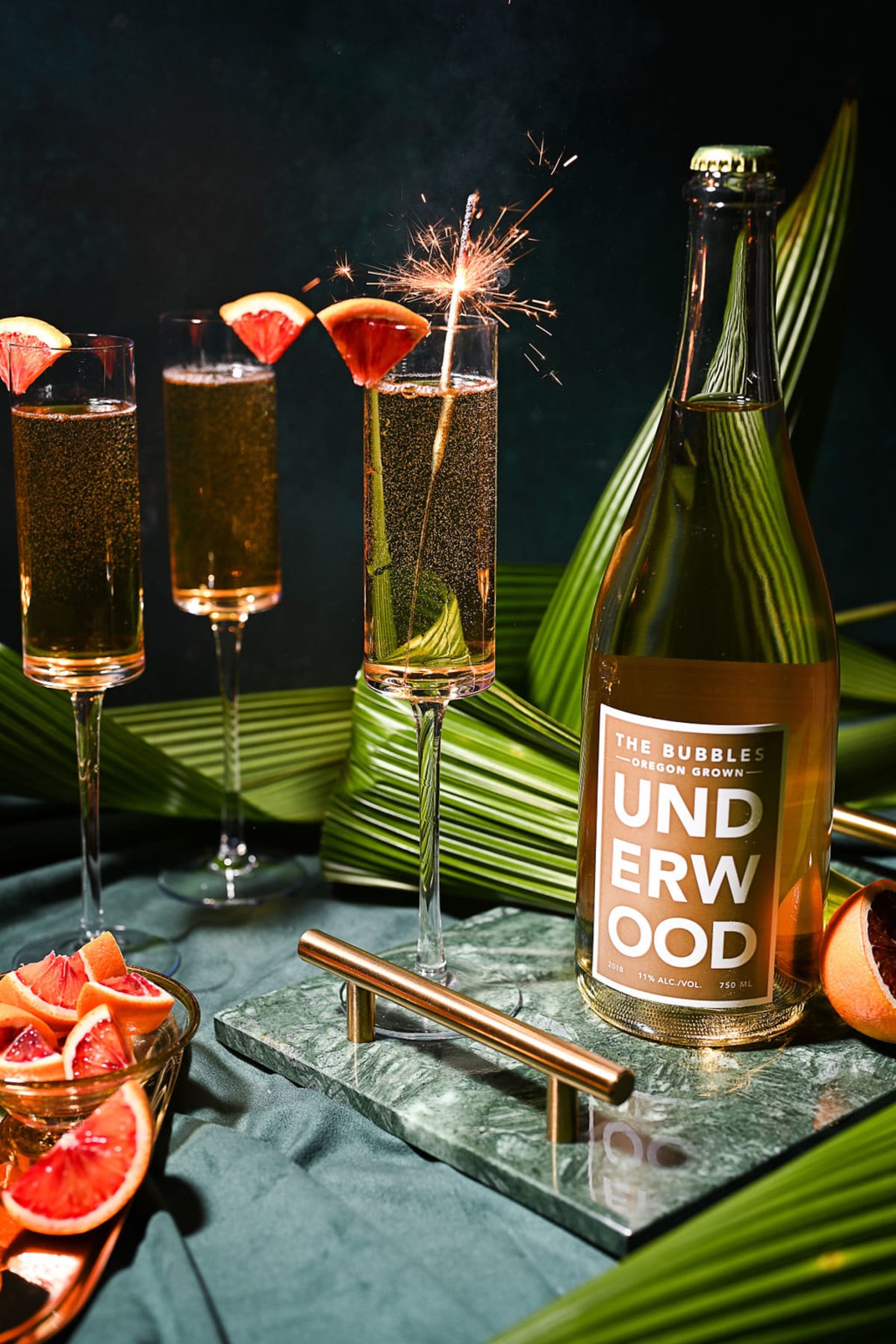 BLOOD ORANGE AMARETTO SPARKLER - Underwood The Bubbles