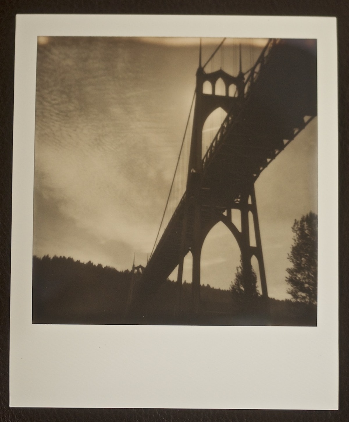 St Johns Bridge Polaroid
