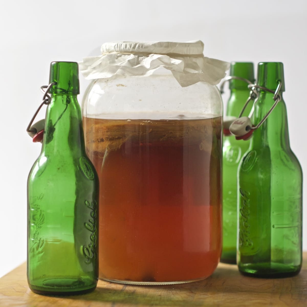 Homemade kombucha 