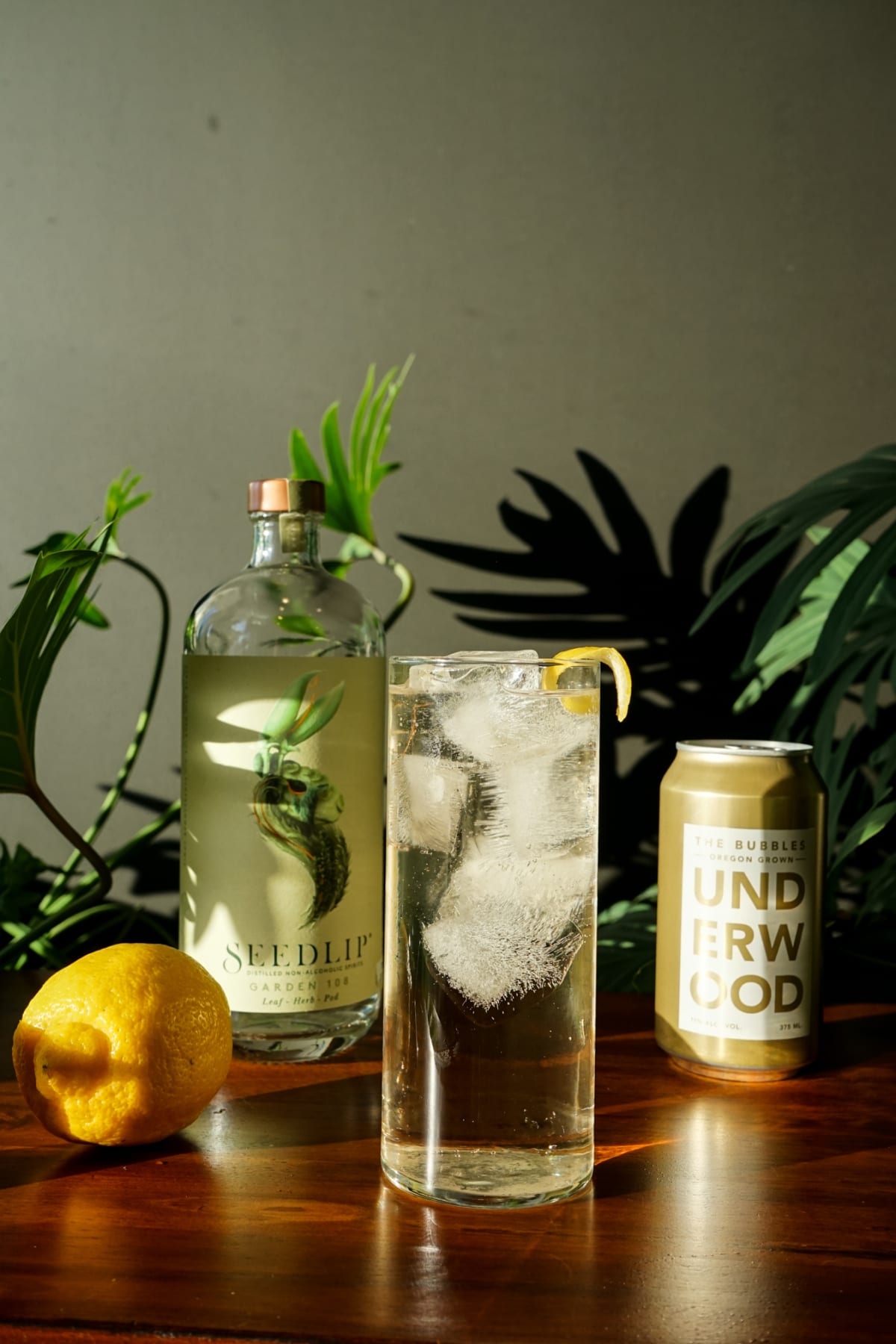 Seedlip Garden Underwood Bubbles Cocktail