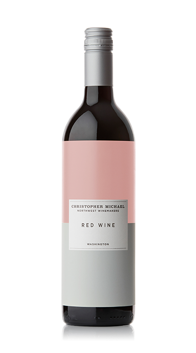 Bottle of Christopher Michael Pinot Gris wine from Oregon with a silver-gray label and screw cap.