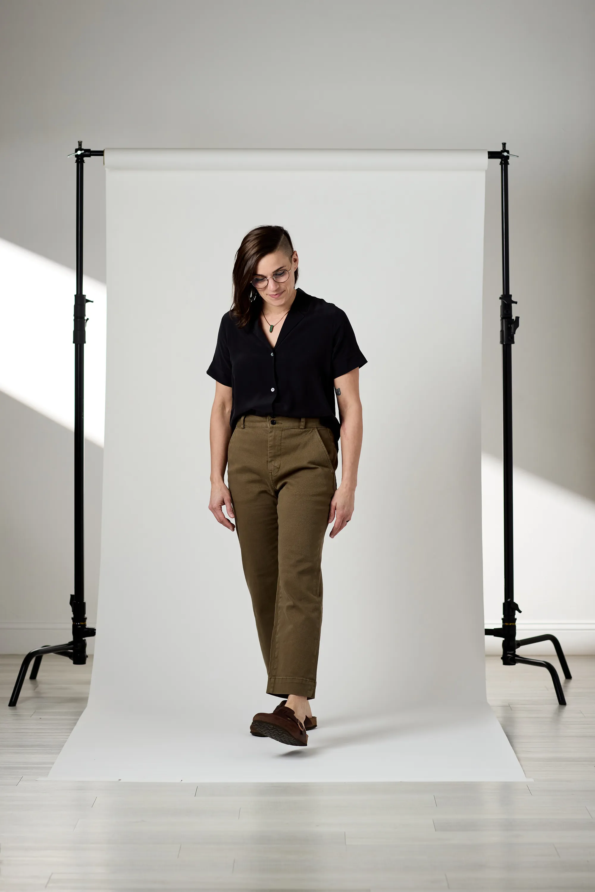 Laura Demastrie of Brickyard Creative Inc in a photoshoot