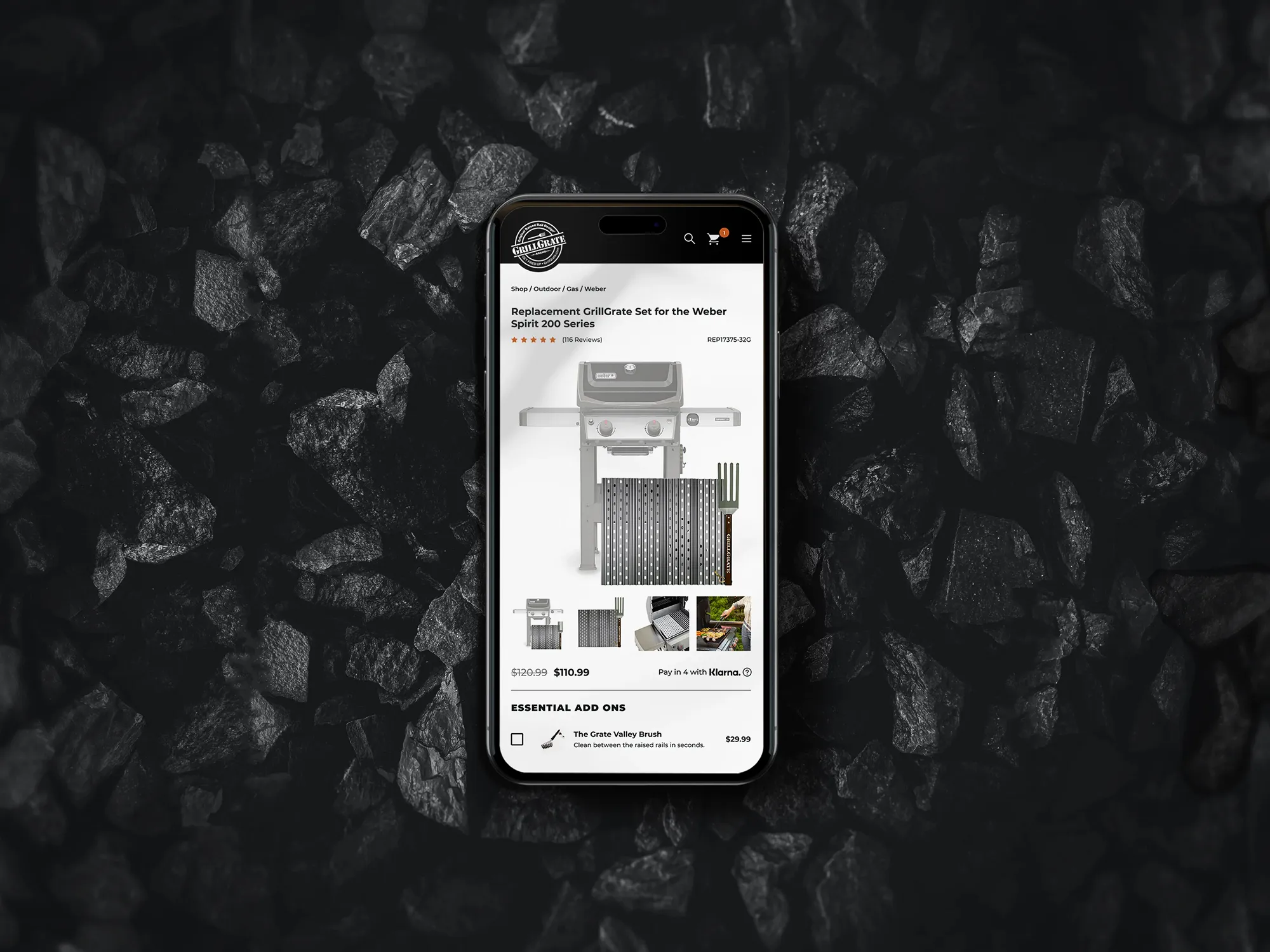 Hidden Landscape timeline map on a mobile device