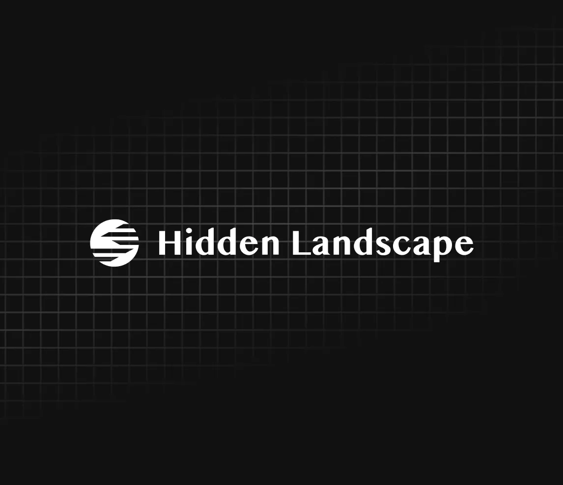 Hidden Landscape logo layout
