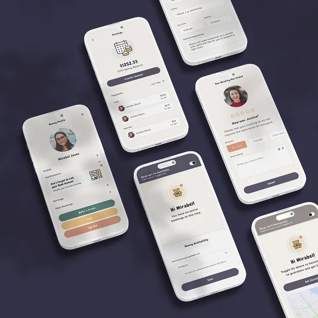 OTG Nanny app on multiple mobile devices