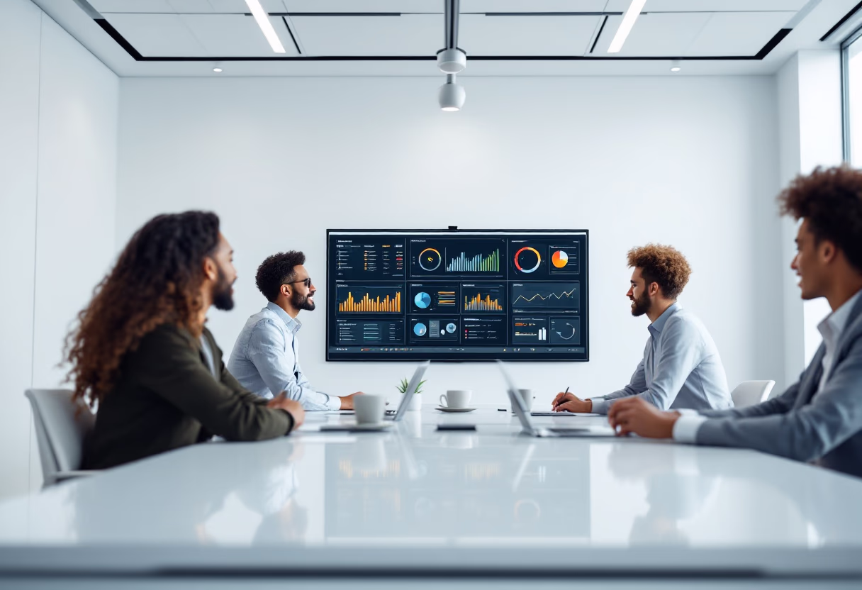 image of team collaborating on a project