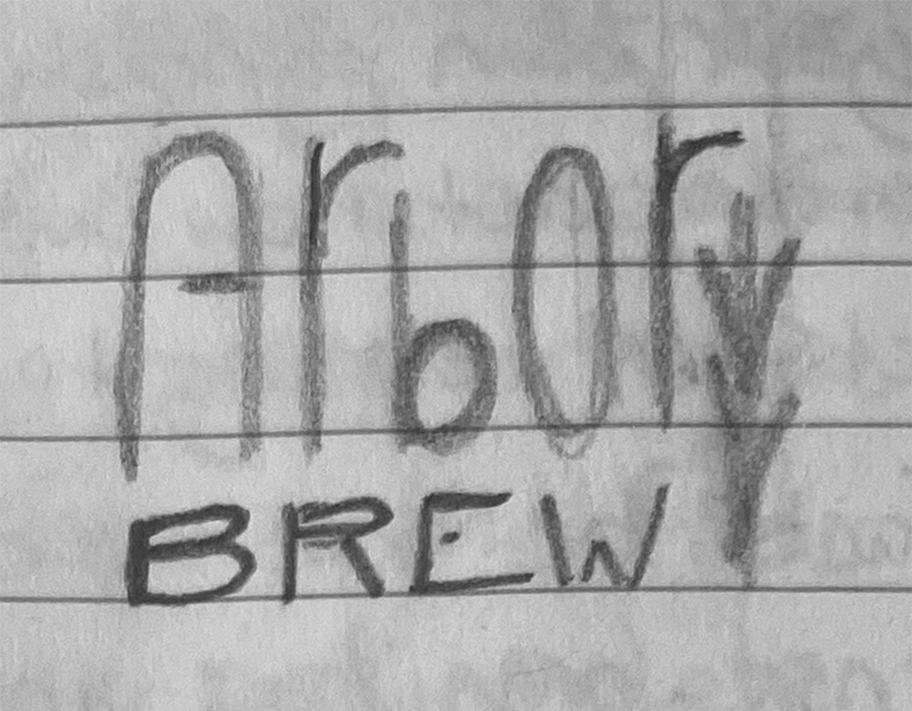 Arbor brew logo sketch 1