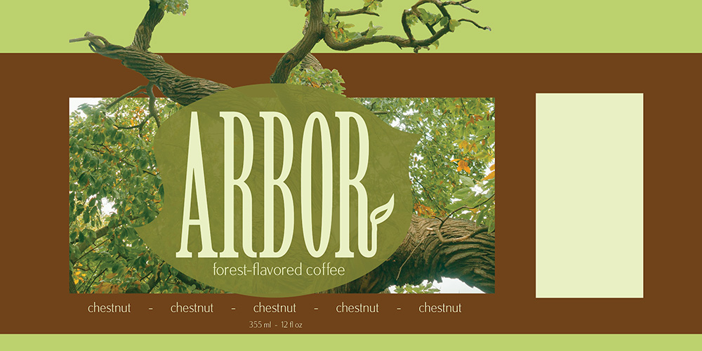 Arbor Brew Rough Label Flat Chestnut Flavor