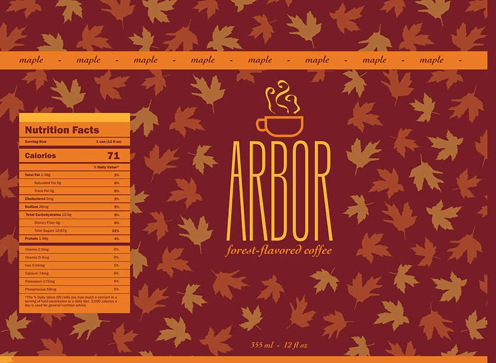 Final Arbor Brew Flat Label Maple Flavor