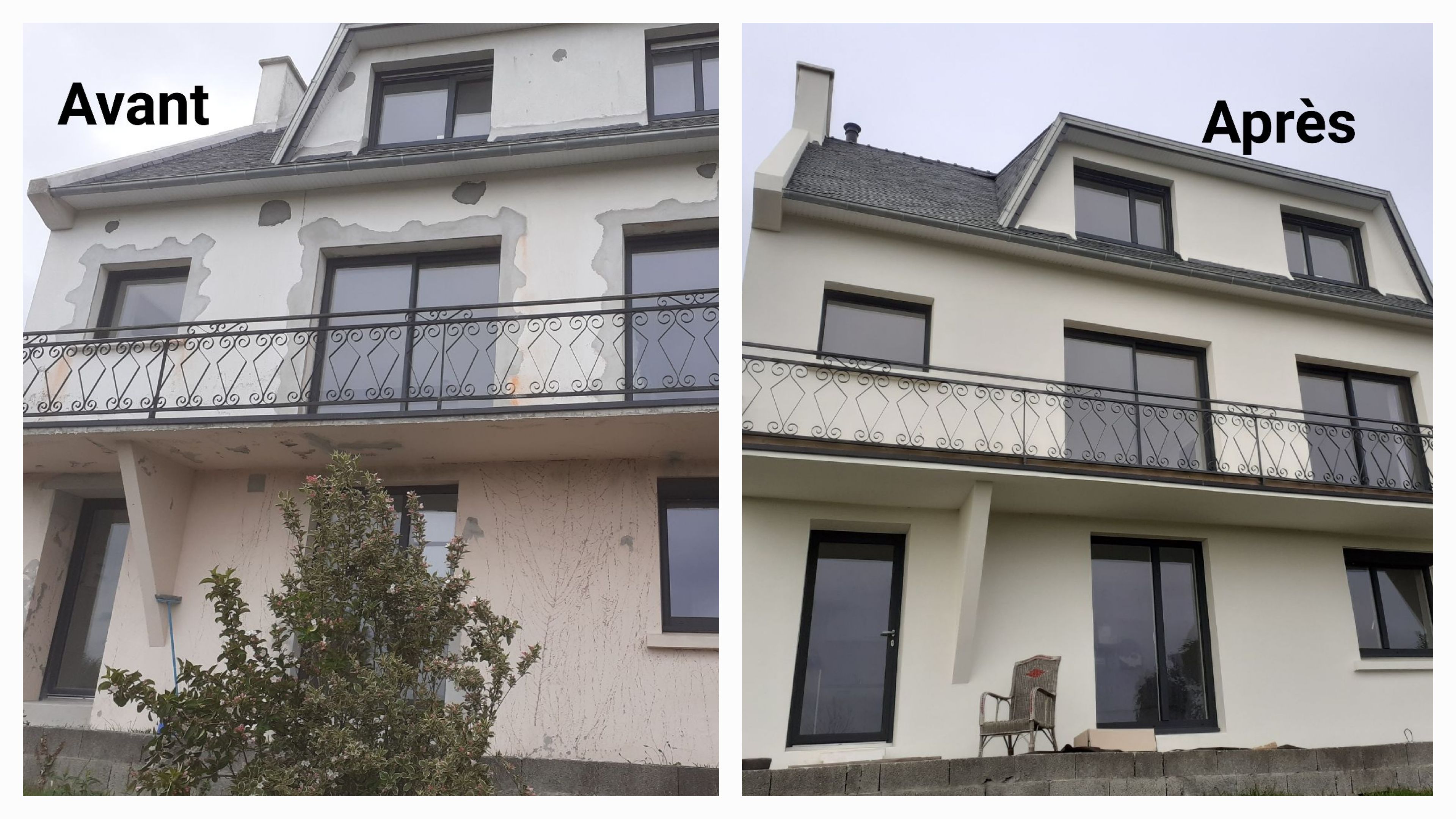 maison rénové en beige 