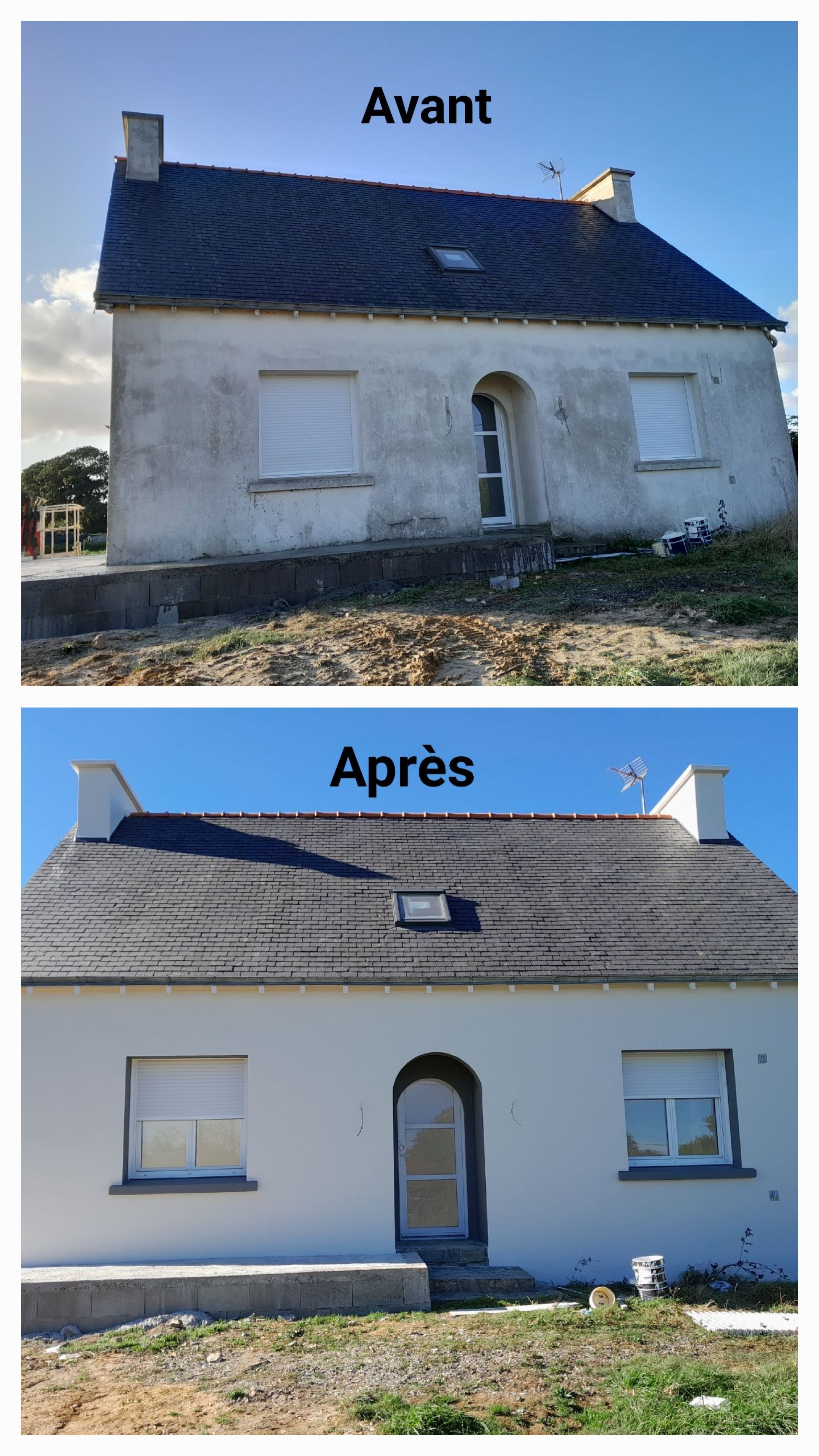 avant apres d'une rénovation dune maison