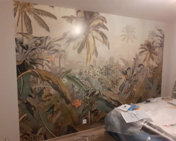 décoration murale noir geometrique