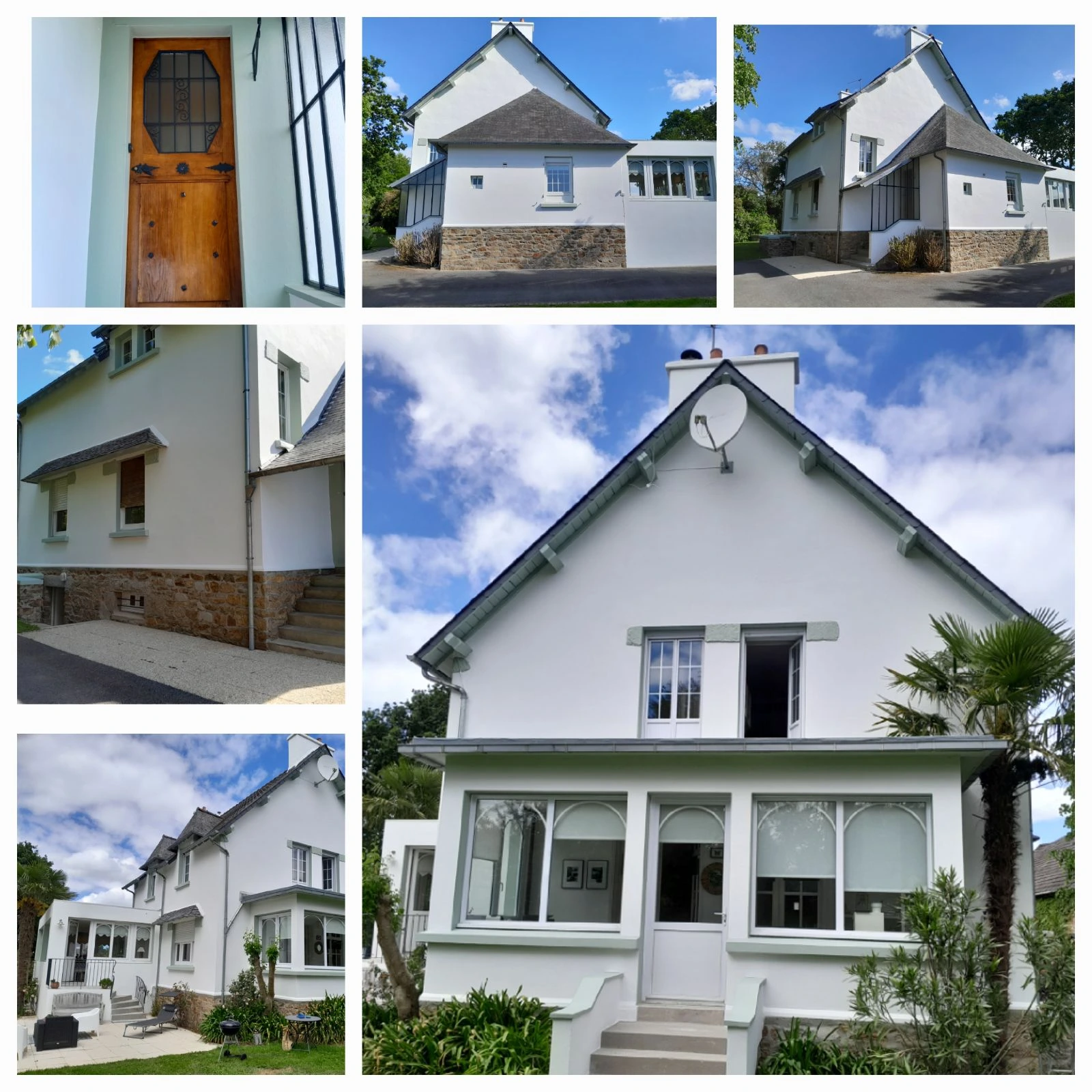 rénovation d'une maison en blanc