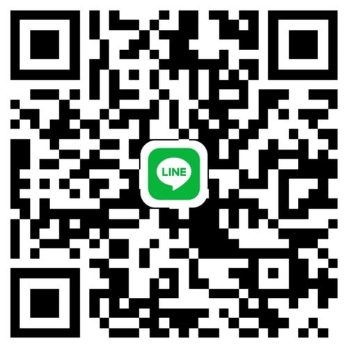 QR code with the green and white LINE app logo in the center.
