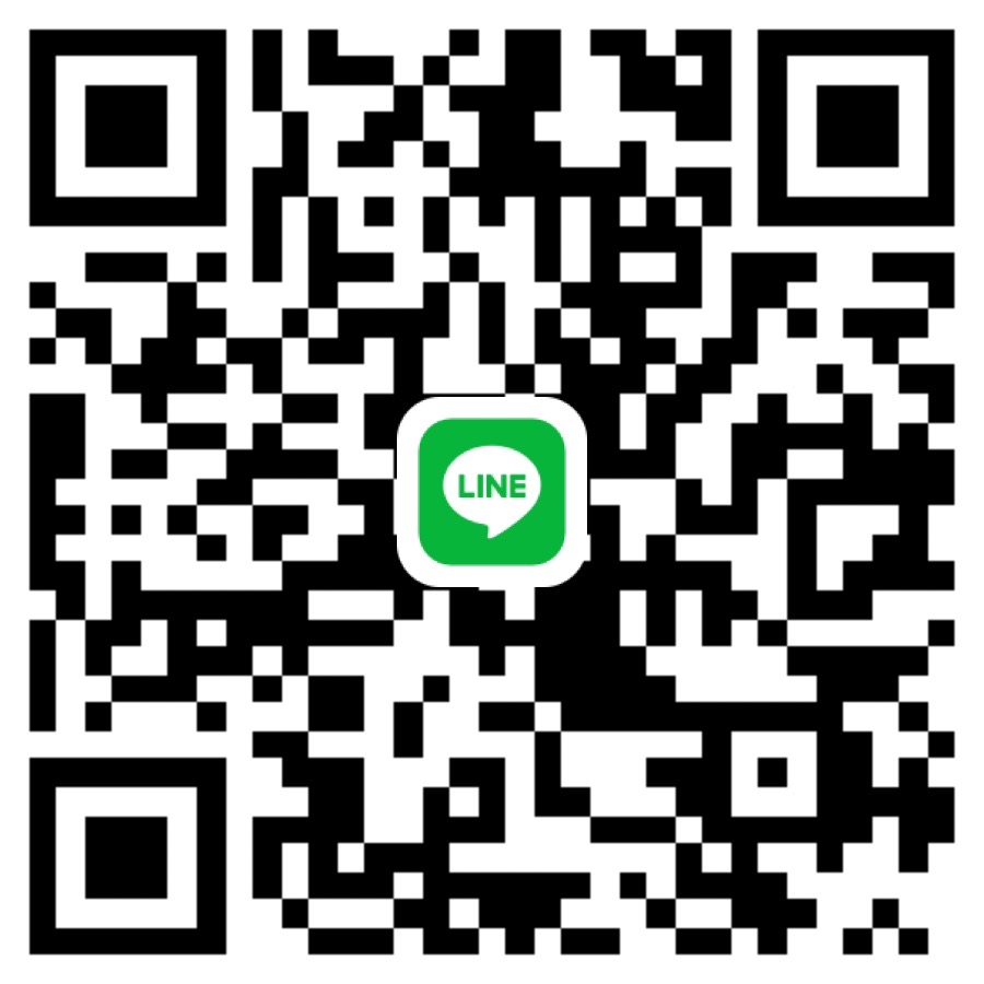 QR code with the green and white LINE app logo in the center.
