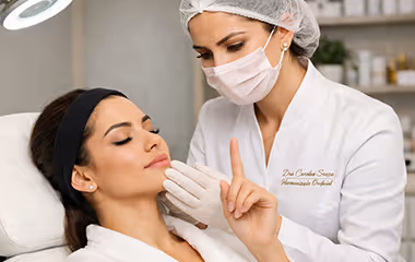 Dentista olhando agenda de atendimento vazia