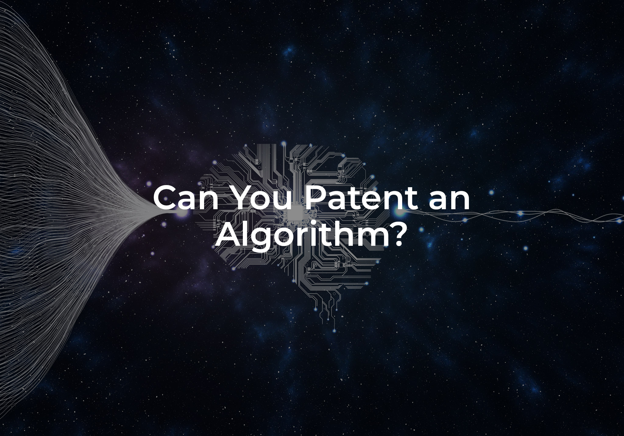 can you patent an algorithm