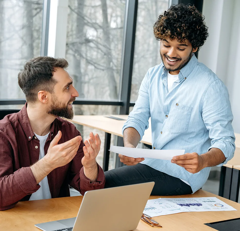 Team Members Talking