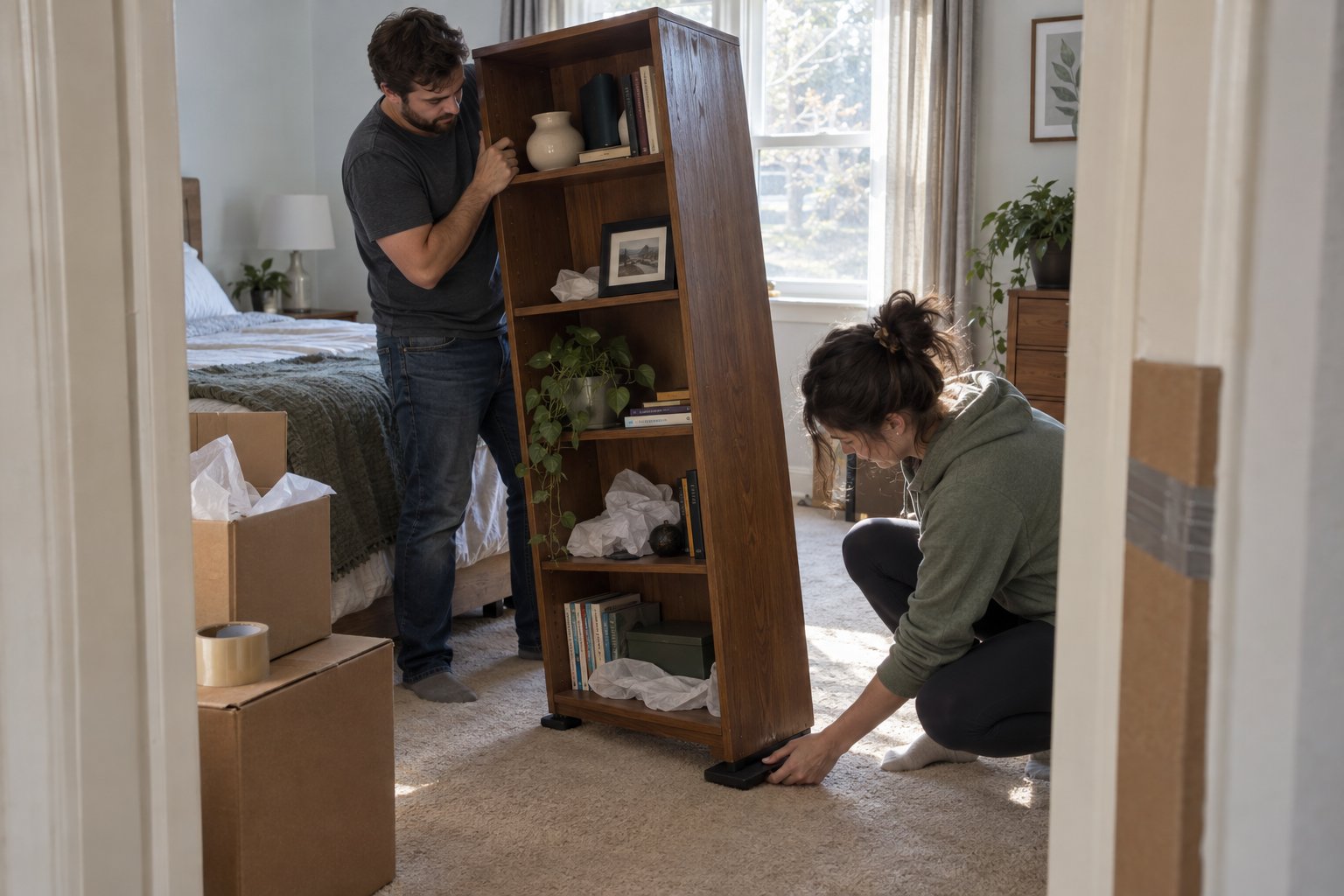 How To Move A Bookcase