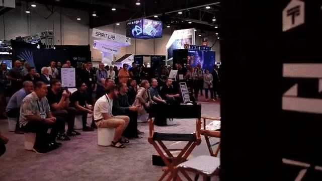 Shane Snow speaks on small stage