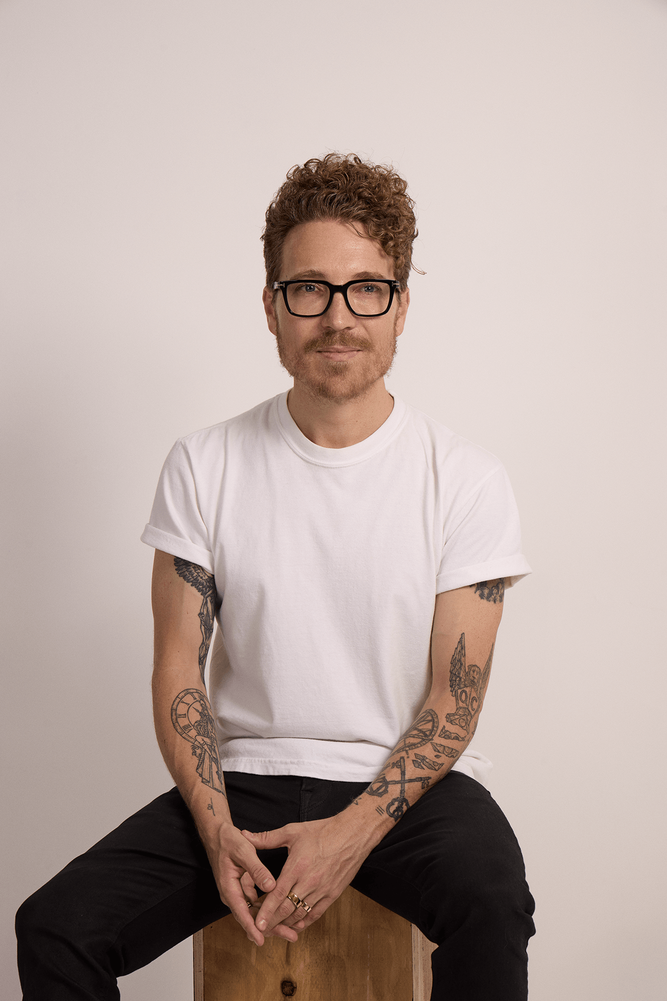 Shane Snow glasses tattoos