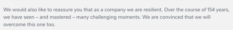 CEO email re: COVID-19