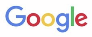 Google logo with multicolored letters in blue, red, yellow, and green.