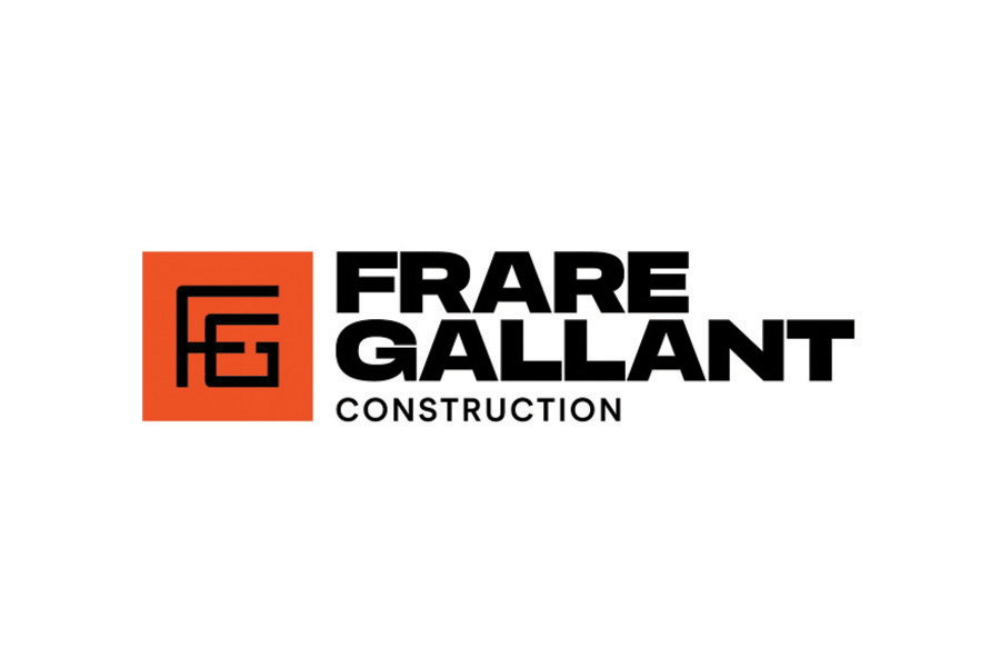 Frare Gallant Construction logo with stylized F and G letters inside an orange square.