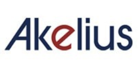 Akelius company logo with a stylized red letter E.