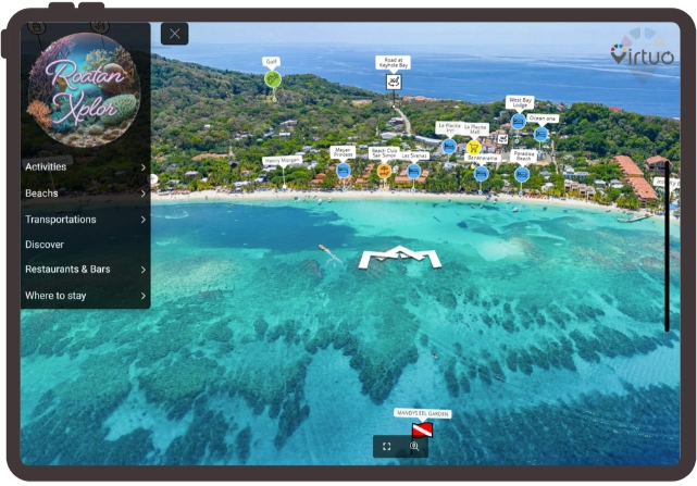 Aerial view of Las Verandas resort featuring beachfront pools, villas, lush greenery, pathways, and the ocean shoreline.