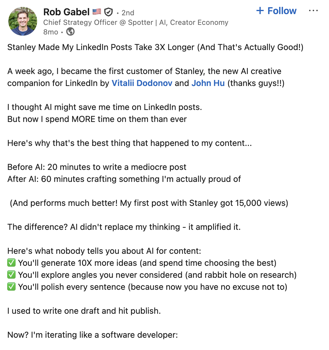 User review of Stanley