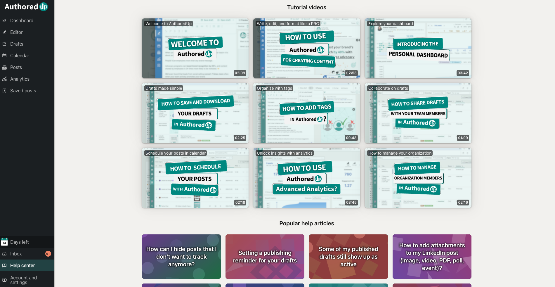 AuthoredUp help center