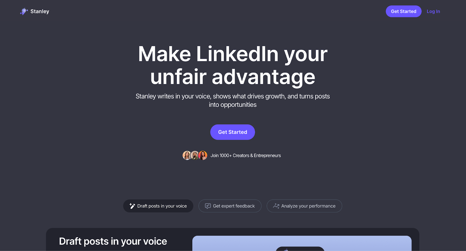 Ask Stanley homepage