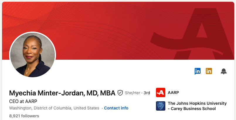 Myechia Minter-Jordan LinkedIn profile