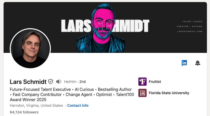 Lars Schmidt LinkedIn profile