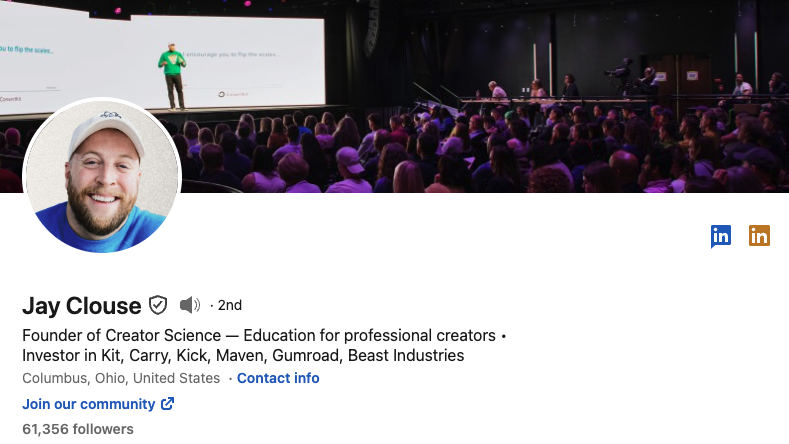 Jay Clouse LinkedIn 