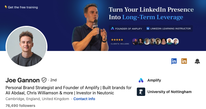 Joe Gannon LinkedIn
