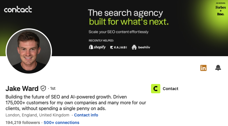 Jake Ward LinkedIn