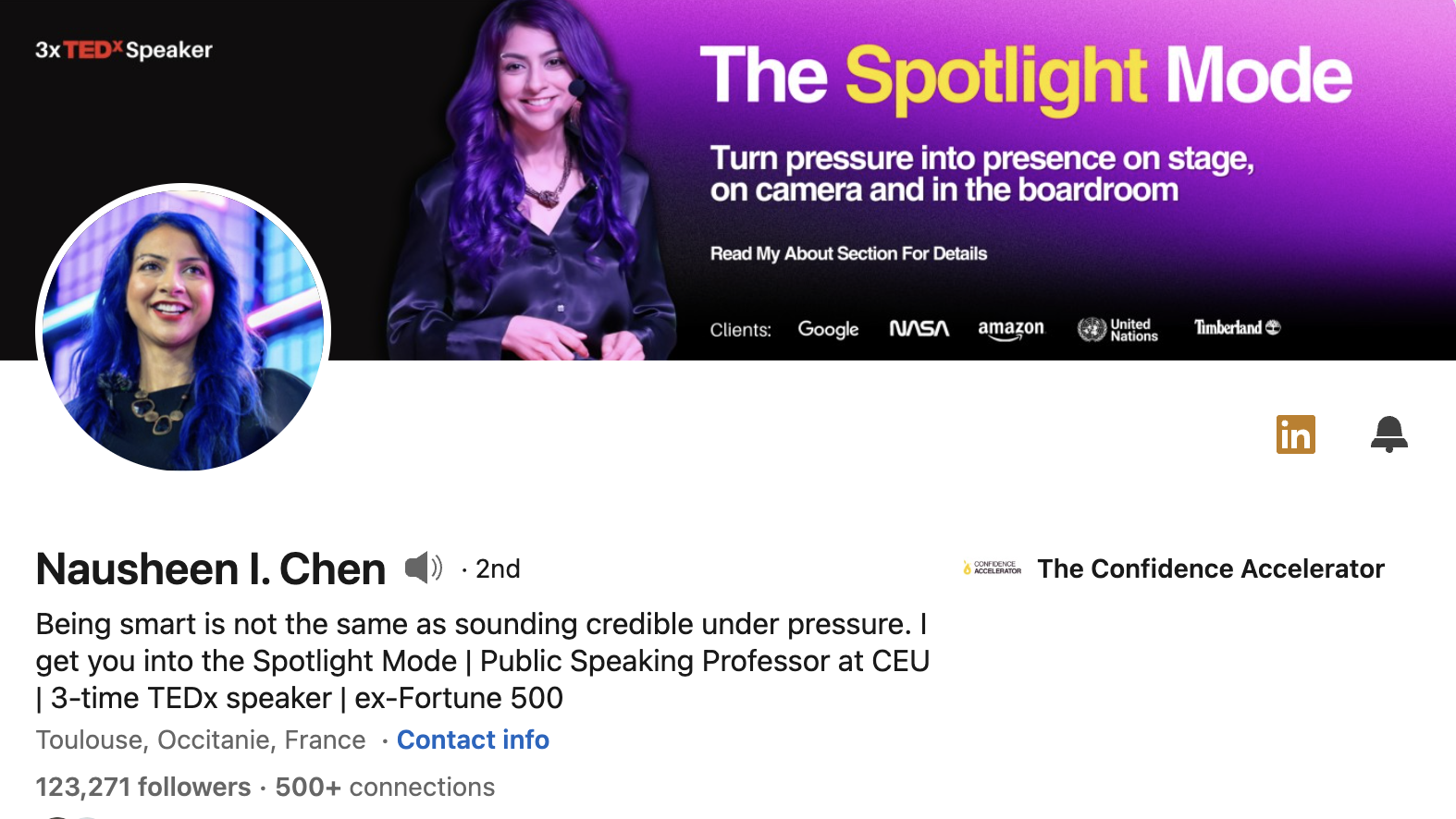 Nausheen I Chen LinkedIn