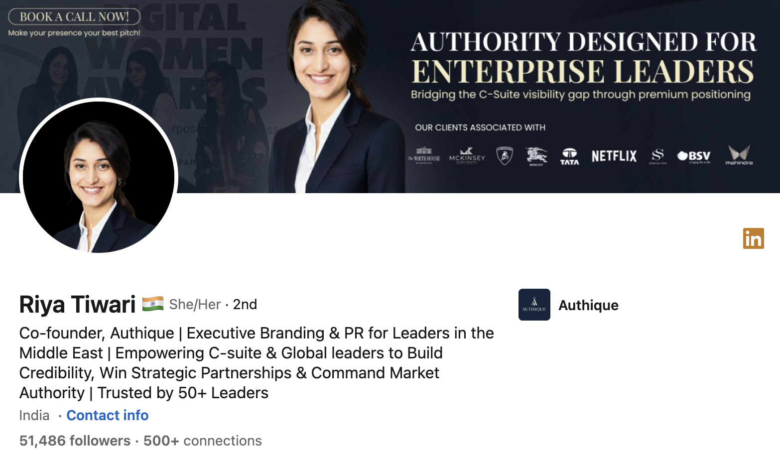 Riya Tiwari LinkedIn