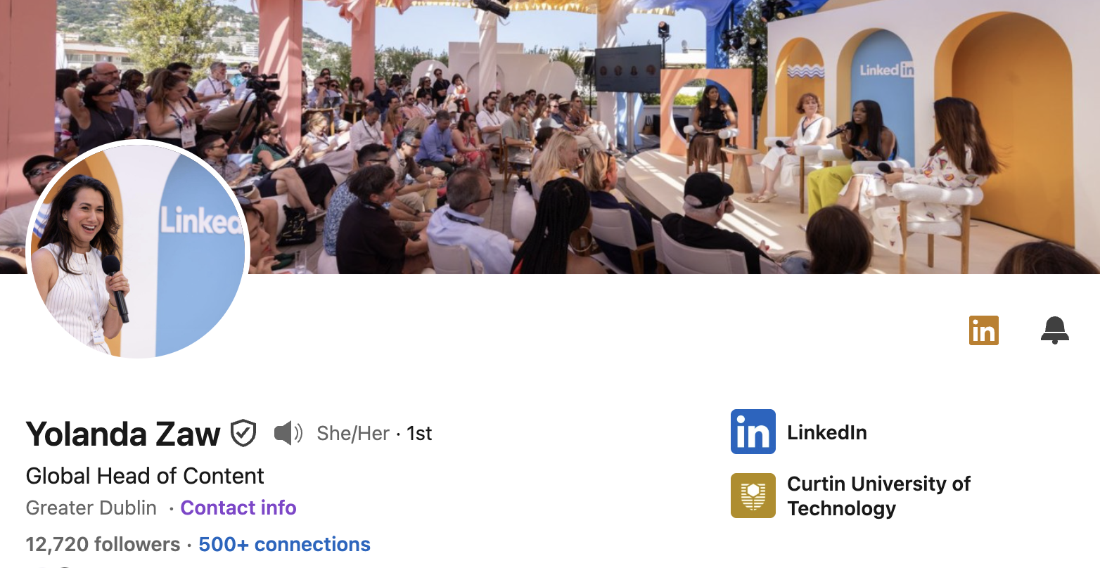 Yolanda Zaw LinkedIn