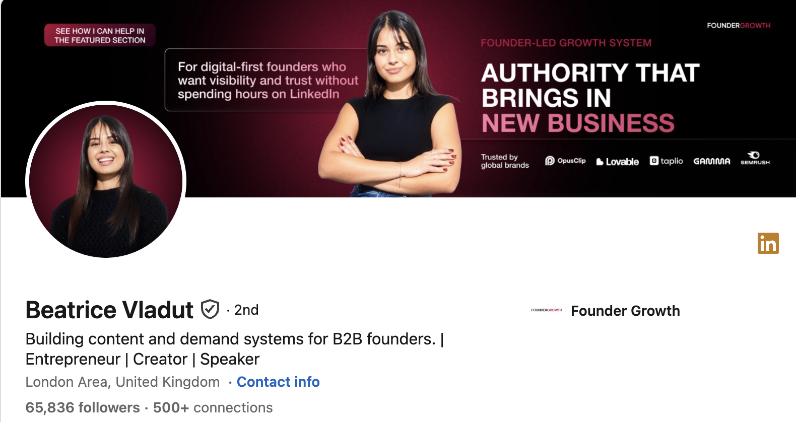 Beatrice Vladut LinkedIn