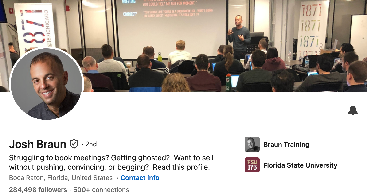 Josh Braun LinkedIn