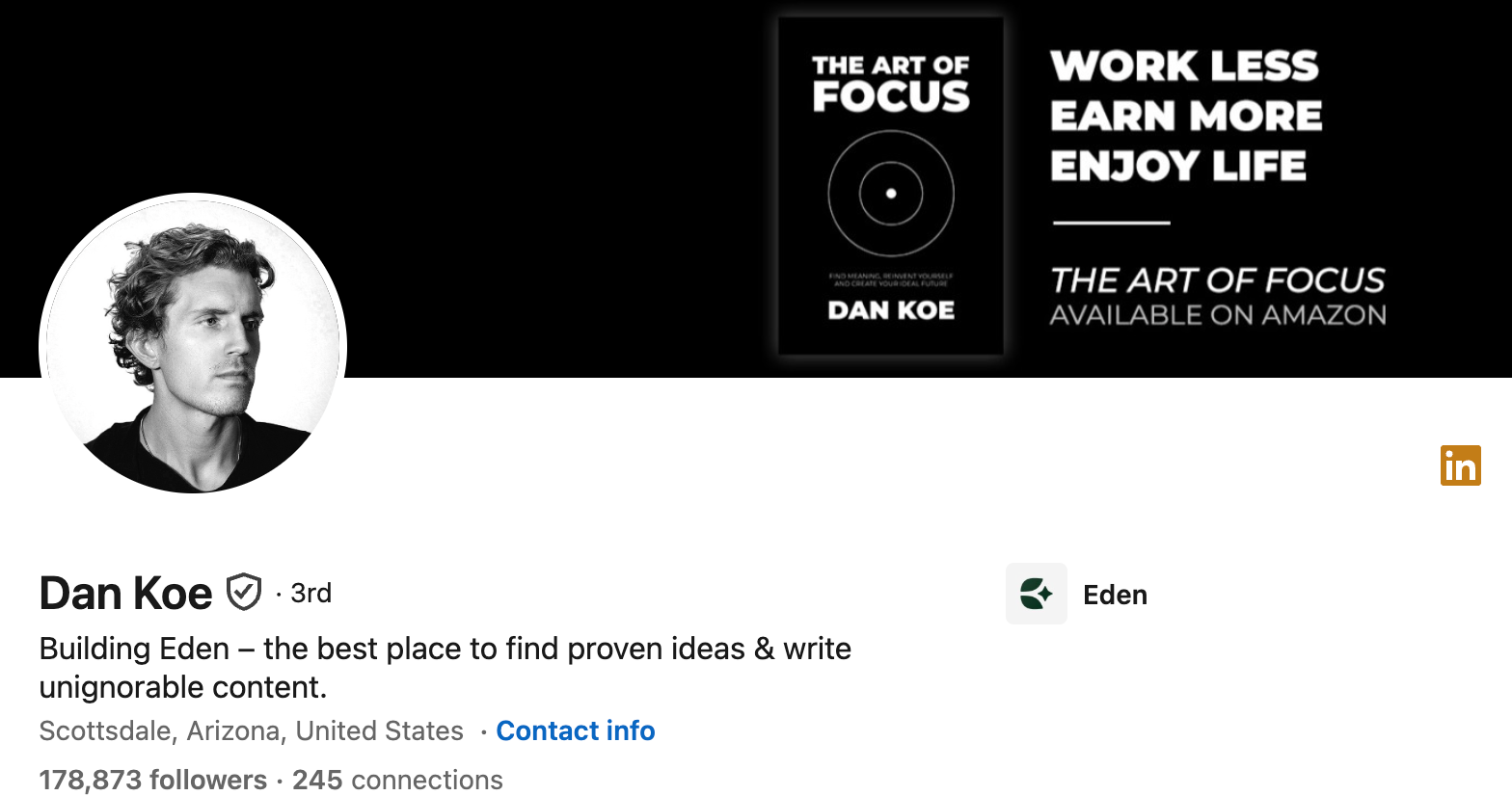 Dan Koe LinkedIn