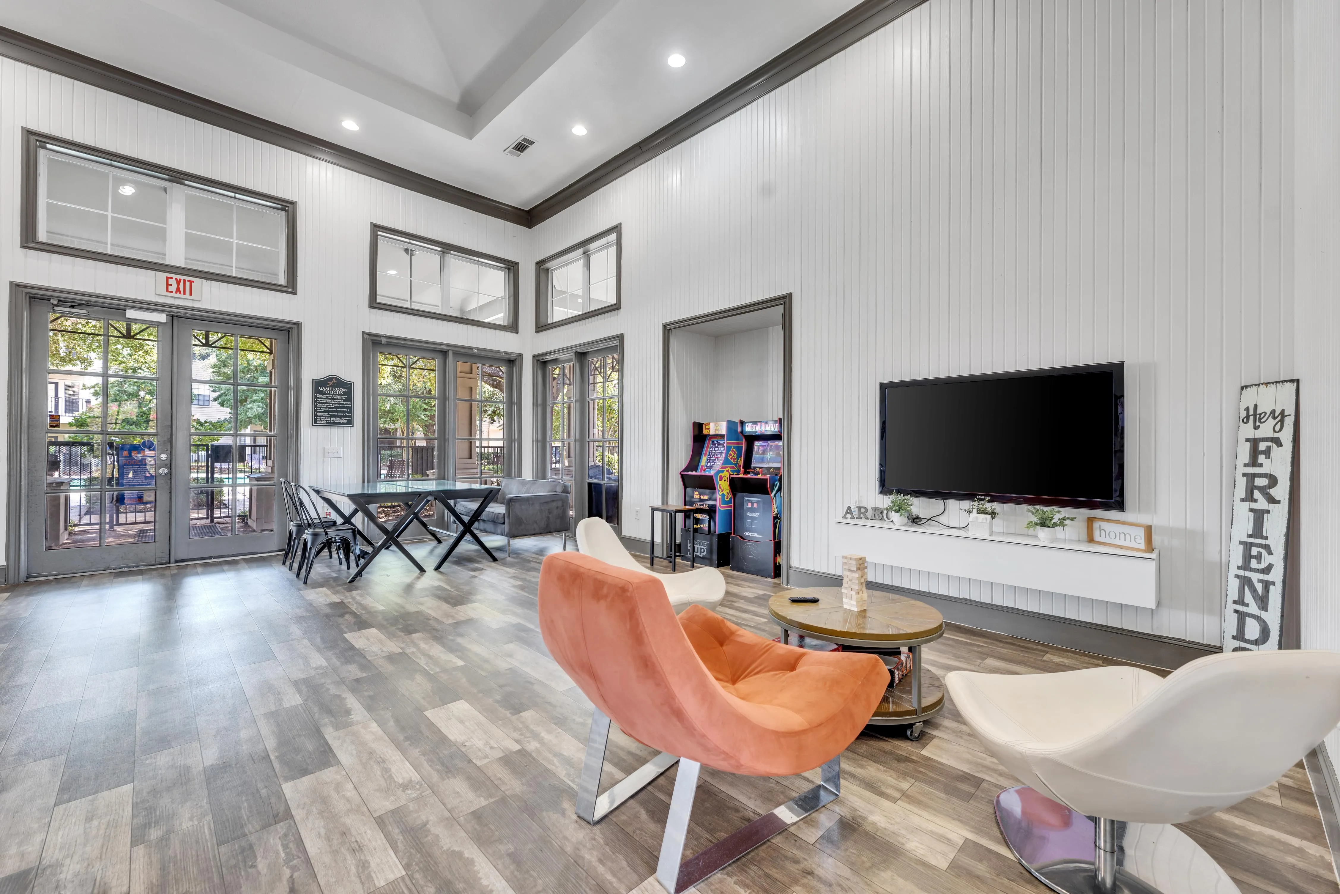 Leasing office lobby