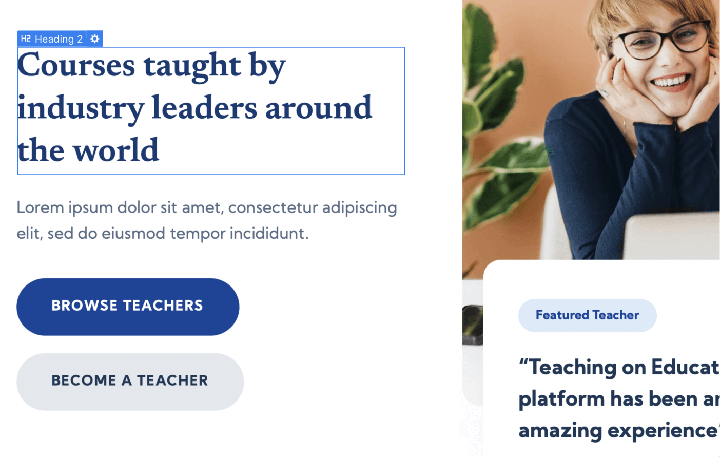 Static Content - Education X Webflow Template