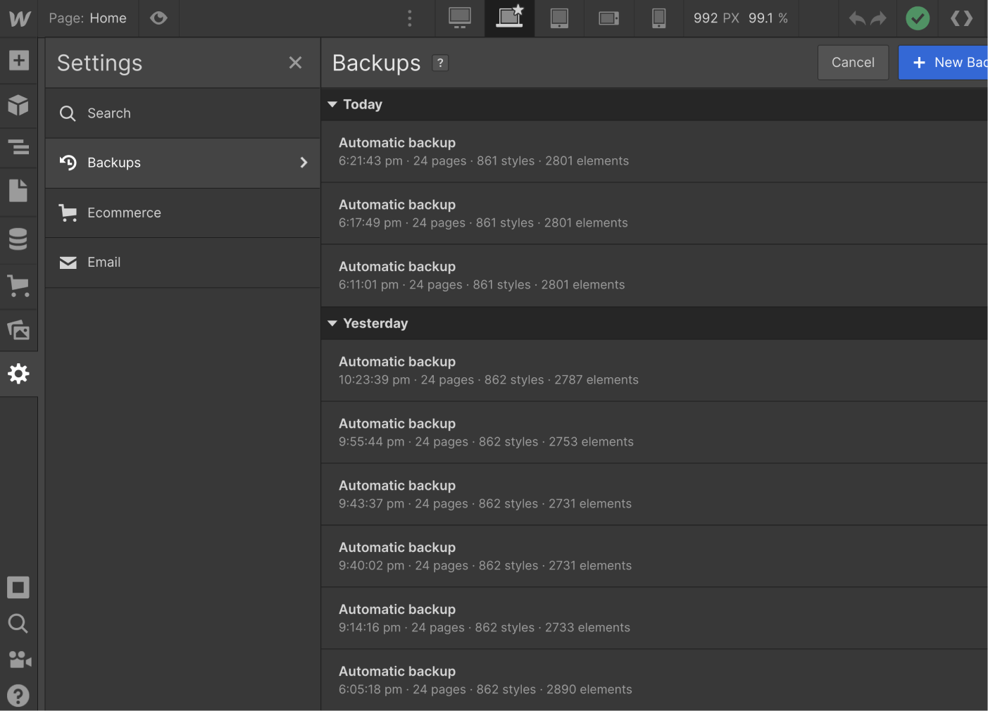 Backups - Education X Webflow Template